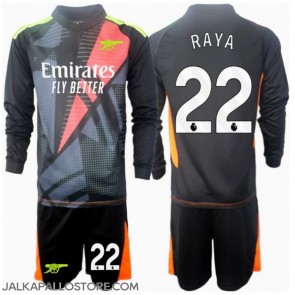 Arsenal David Raya #22 Maalivahti Kolmaspaita Lapsille 2024-25 Pitkähihainen (+ shortsit)